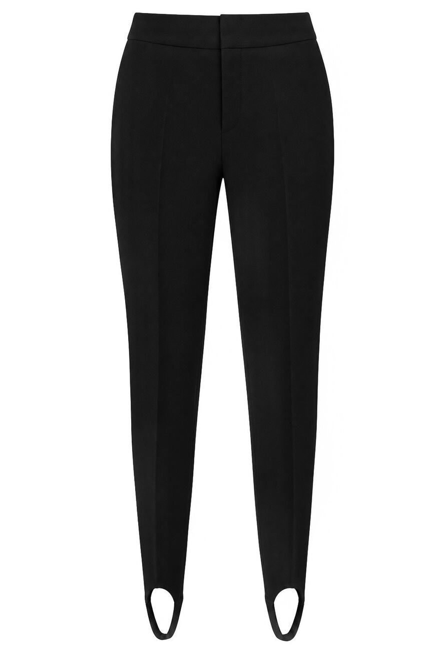 Vintage Bogner Made in West Germany Black Wool Tailored Stirrup Pants Size 28